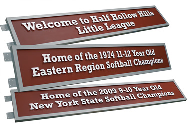 baseball field signs