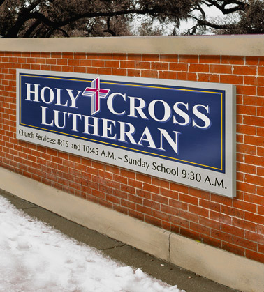 church outdoor sign by strata church signage makers chicago