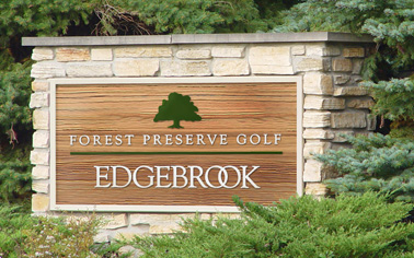 golf course sign