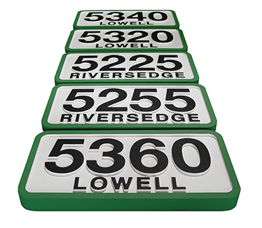 House Address Signs