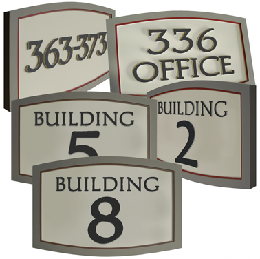 house numbers signs