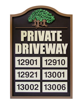 private driveway signs