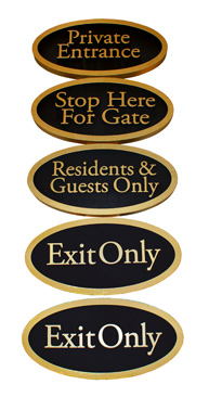 private entrance signs